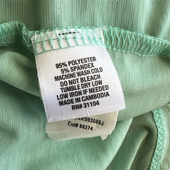 Wonderly Mint Green Women's Tunic Top Size XL - Picture 9 of 10